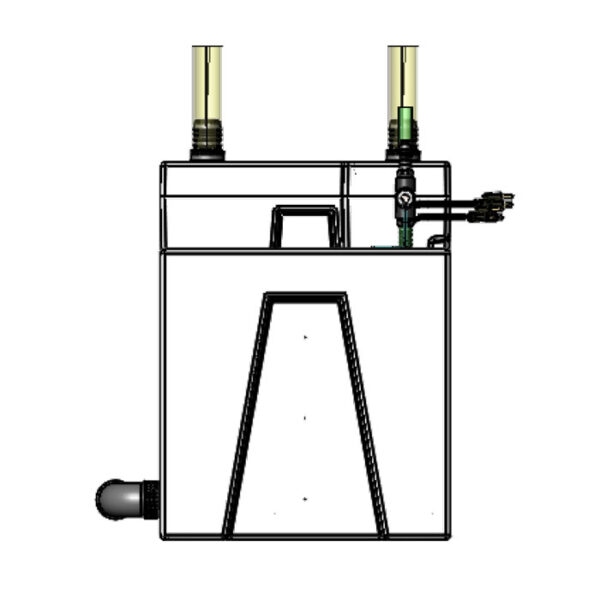 The 2400GPH 50 Seamless Sump® Package - Evaporation Diagram Right